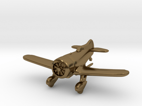 1:144 Gee Bee Model Z Racer Plane in Polished Bronze