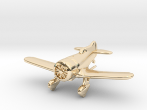 1:144 Gee Bee Model Z Racer Plane in 14k Gold Plated Brass