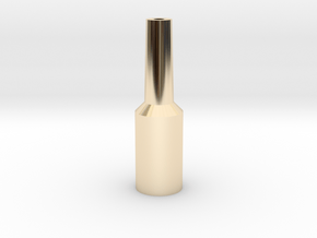 Euphonium Mouthpiece Resistance Tool in 14K Yellow Gold