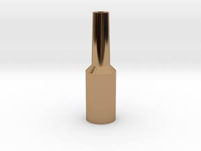 Euphonium Mouthpiece Resistance Tool in Polished Brass