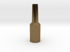 Euphonium Mouthpiece Resistance Tool in Polished Bronze