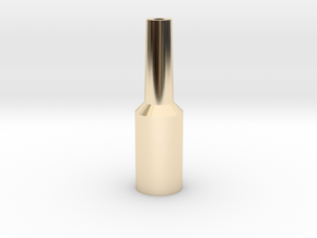 Euphonium Mouthpiece Resistance Tool in 14k Gold Plated Brass