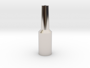 Euphonium Mouthpiece Resistance Tool in Rhodium Plated Brass