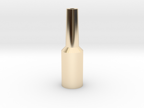 Tuba Mouthpiece Resistance Tool  in 14K Yellow Gold
