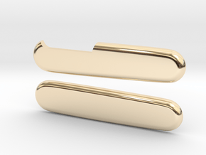Victorinox 91mm smooth replacement scales  in 14K Yellow Gold