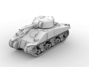 M4 Sherman(1:48 Scale) in White Processed Versatile Plastic