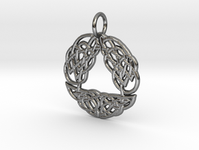 Celtic Arch Pendant in Polished Silver