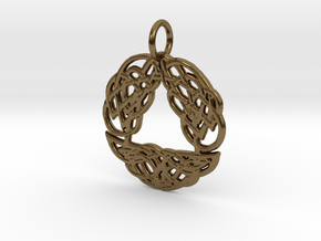 Celtic Arch Pendant in Polished Bronze