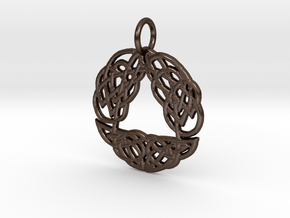 Celtic Arch Pendant in Polished Bronze Steel
