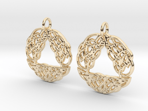 Celtic Arch earrings in 14k Gold Plated Brass