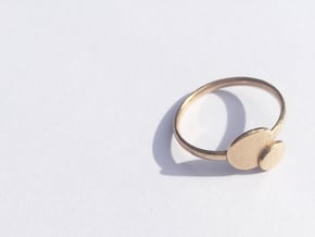 Double O ring (Large) in Natural Bronze
