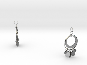 Aisha Earings in Fine Detail Polished Silver
