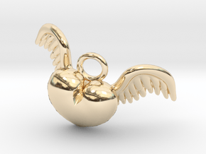 Cupid Heart in 14K Yellow Gold