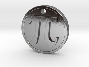 PI Pendant in Polished Silver