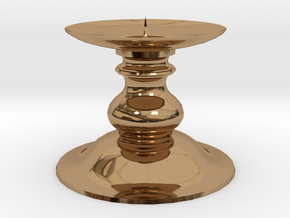 Candle Holder 1 in Polished Brass