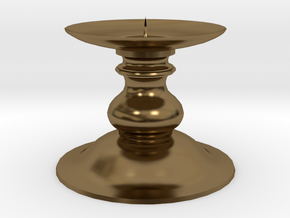 Candle Holder 1 in Polished Bronze