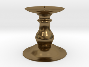 Candle Holder 2 in Polished Bronze