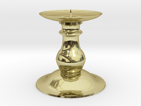 Candle Holder 2 in 18k Gold Plated Brass