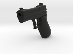 Pistol Toy 9mm in Black Natural Versatile Plastic