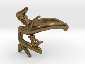 Bird on a Branch Ring in Natural Bronze: 5 / 49