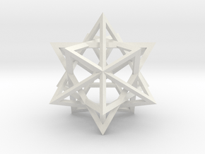 Tetrahedron 4 Compound in White Natural Versatile Plastic