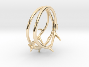 Thorn Ring No. 2 in 14k Gold Plated Brass: 5 / 49