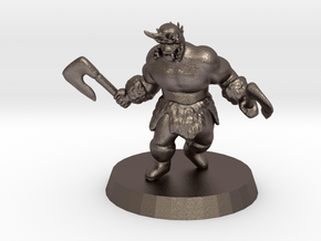 Ogre Berserker in Polished Bronzed Silver Steel