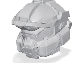 Halo Fred/centurion helmet 1/6 scale in Tan Fine Detail Plastic