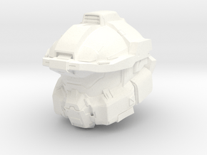 Halo Fred/centurion helmet 1/6 scale in White Processed Versatile Plastic