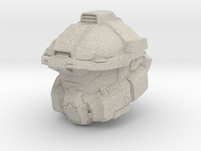 Halo Fred/centurion helmet 1/6 scale in Natural Sandstone