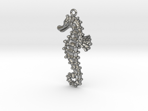 Sea Horse in Natural Silver