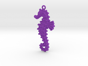 Sea Horse in Purple Processed Versatile Plastic