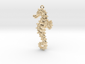 Sea Horse in 14k Gold Plated Brass