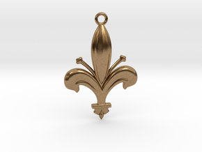 The Lily in Natural Brass