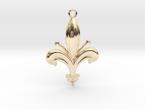 The Lily in 14k Gold Plated Brass