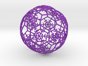 iFTBL Xmas Snow Ball / The One - Ornament 60mm in Purple Processed Versatile Plastic