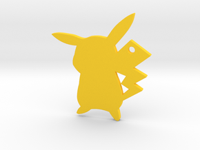 Pikachu Pendant in Yellow Processed Versatile Plastic
