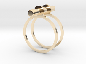 Cerc - Size 6 US in 14k Gold Plated Brass