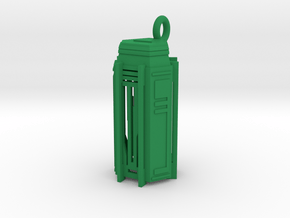 Key Locker Pendant (1.75 inch) in Green Processed Versatile Plastic