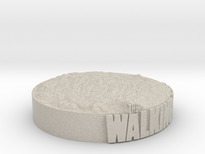 Base Display for Walking Dead Figures in Natural Sandstone
