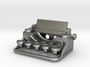 Typewriter Pendant in Natural Silver