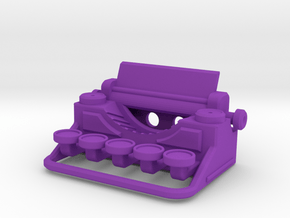 Typewriter Pendant in Purple Processed Versatile Plastic