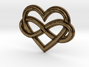 Polyamory Charm in Polished Bronze