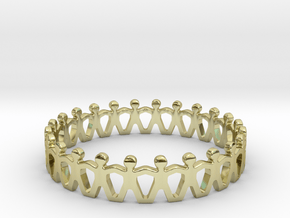 Friendship Ring in 18k Gold Plated Brass