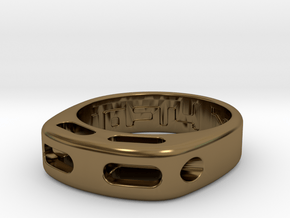 US7 Ring XX: Tritium in Polished Bronze