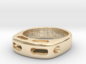 US7 Ring XX: Tritium in 14k Gold Plated Brass