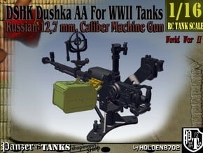 1-16 DSHK Dushka AA For WWII Tanks in Tan Fine Detail Plastic