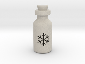 Small Bottle (snowflake) in Natural Sandstone