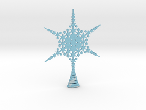 Large Sparkle Snow Star - Tree Top Fractal -MP5-L in Full Color Sandstone