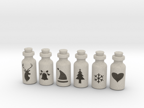 Small Bottles in Natural Sandstone